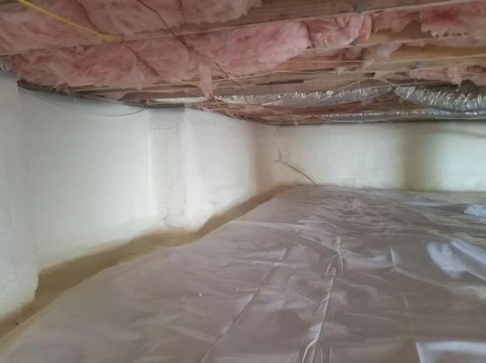 Crawl space encapsulation with closed-cell spray foam for Roof Maintenance in Marion